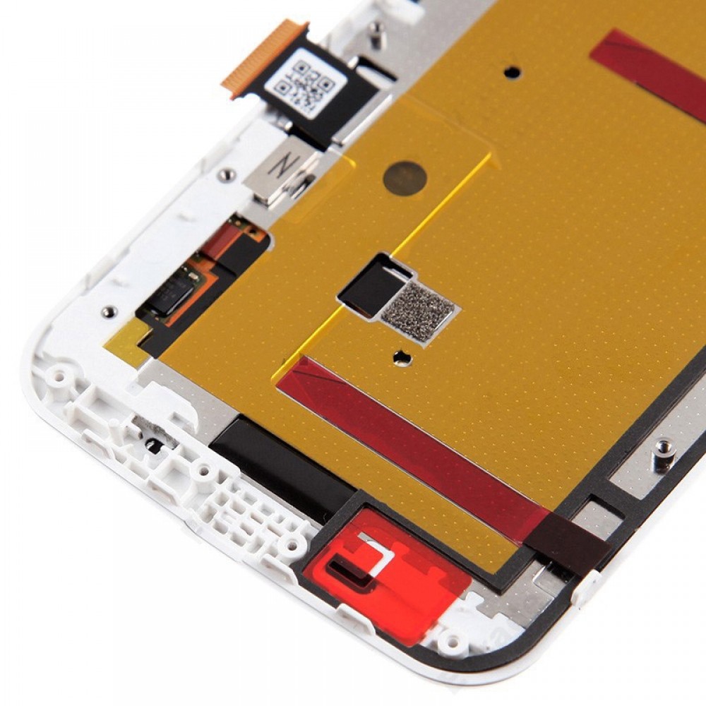 3 in 1 (LCD + Frame + Touch Pad) Digitizer Assembl for Motorola Moto G2(White) Other Replacement Parts Motorola Moto G2